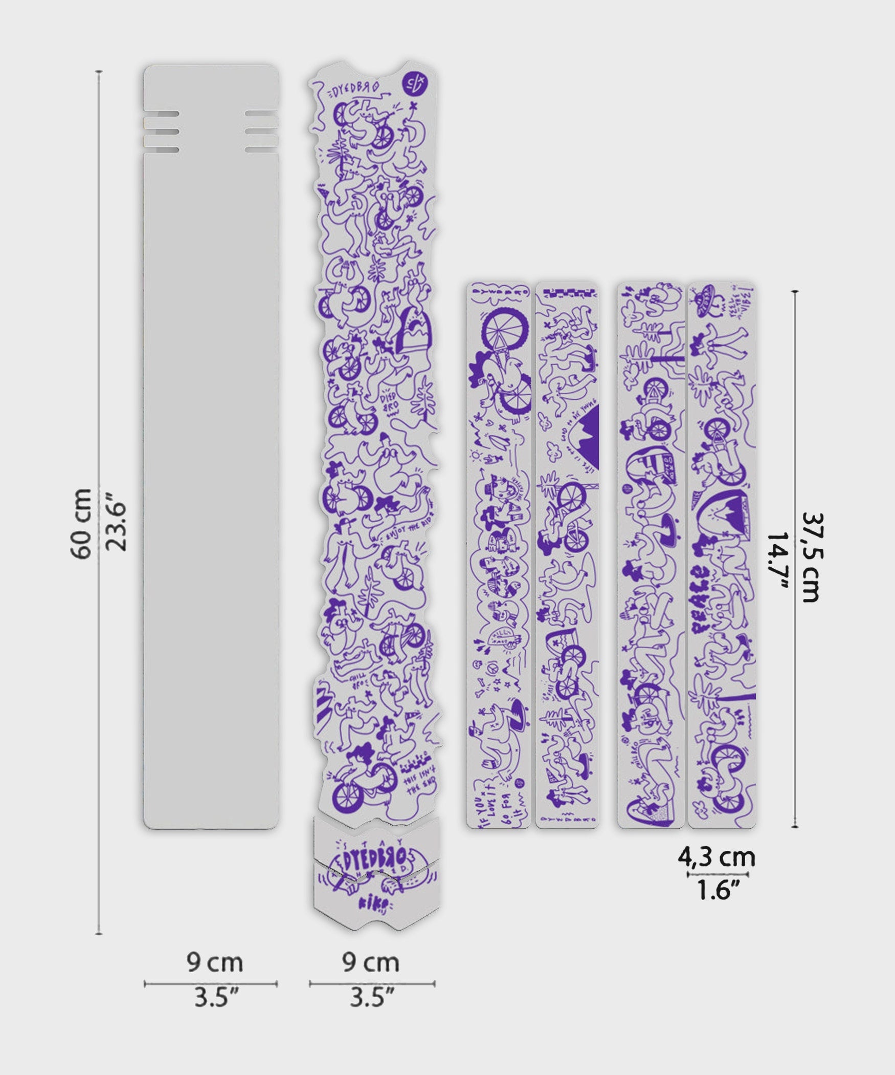 DYEDBRO MTB Frame Protection  | Power2Cycle Kiko CLJ  | Power2Cycle Gloss /