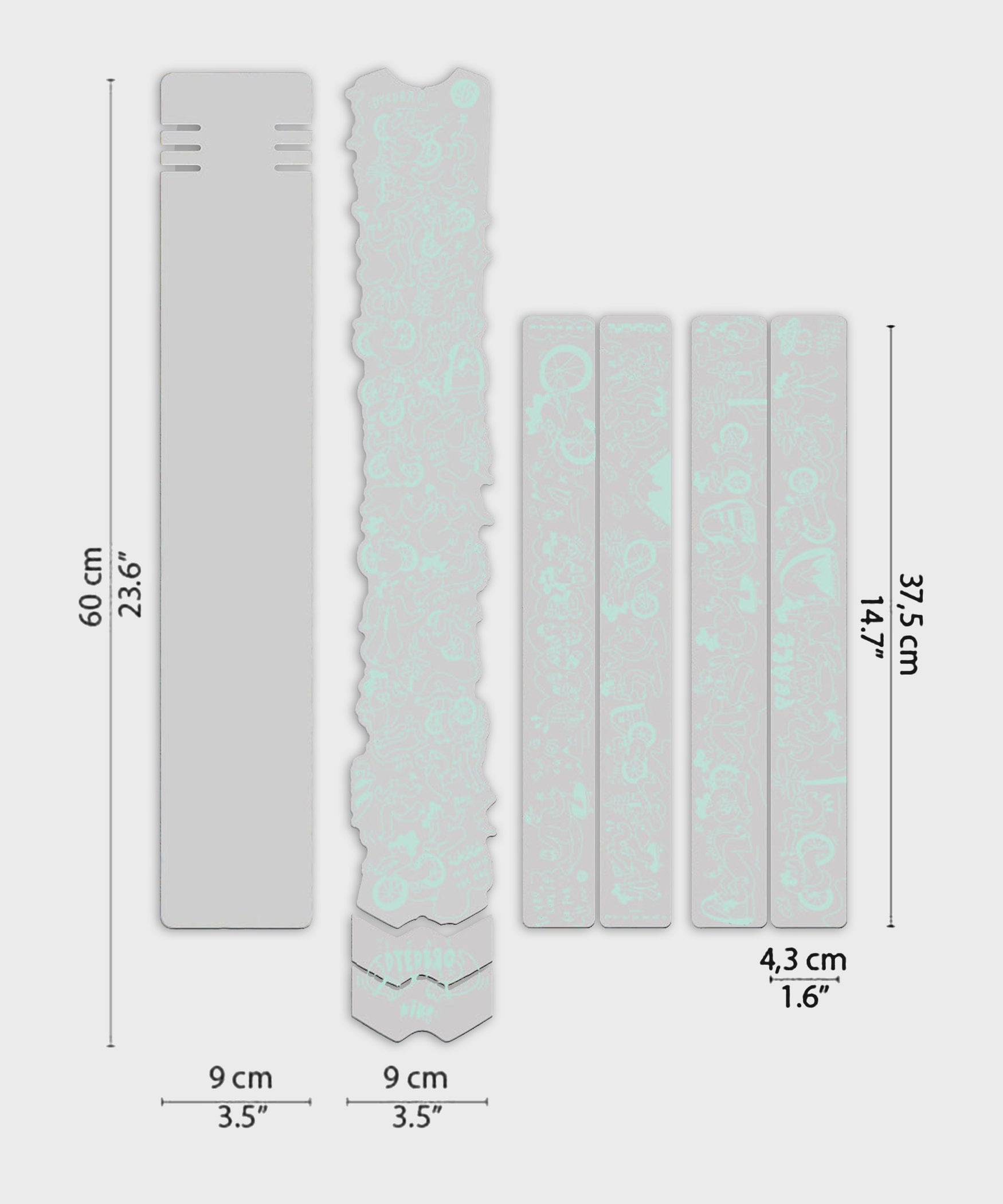 DYEDBRO MTB Frame Protection  | Power2Cycle Kiko CLJ  | Power2Cycle Gloss /