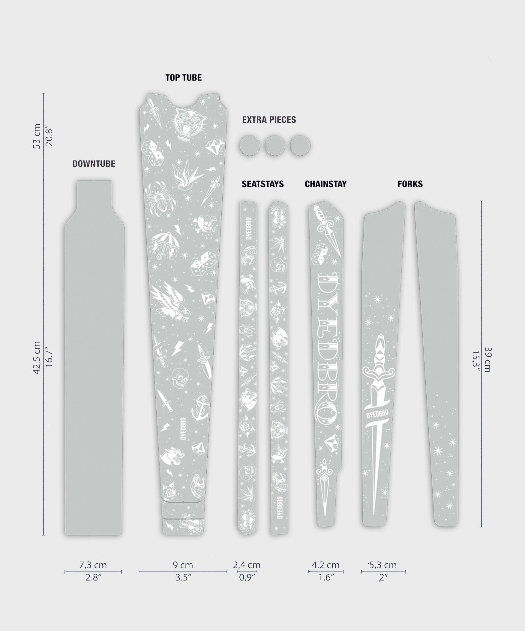 DYEDBRO Gravel Frame Protection  | Power2Cycle