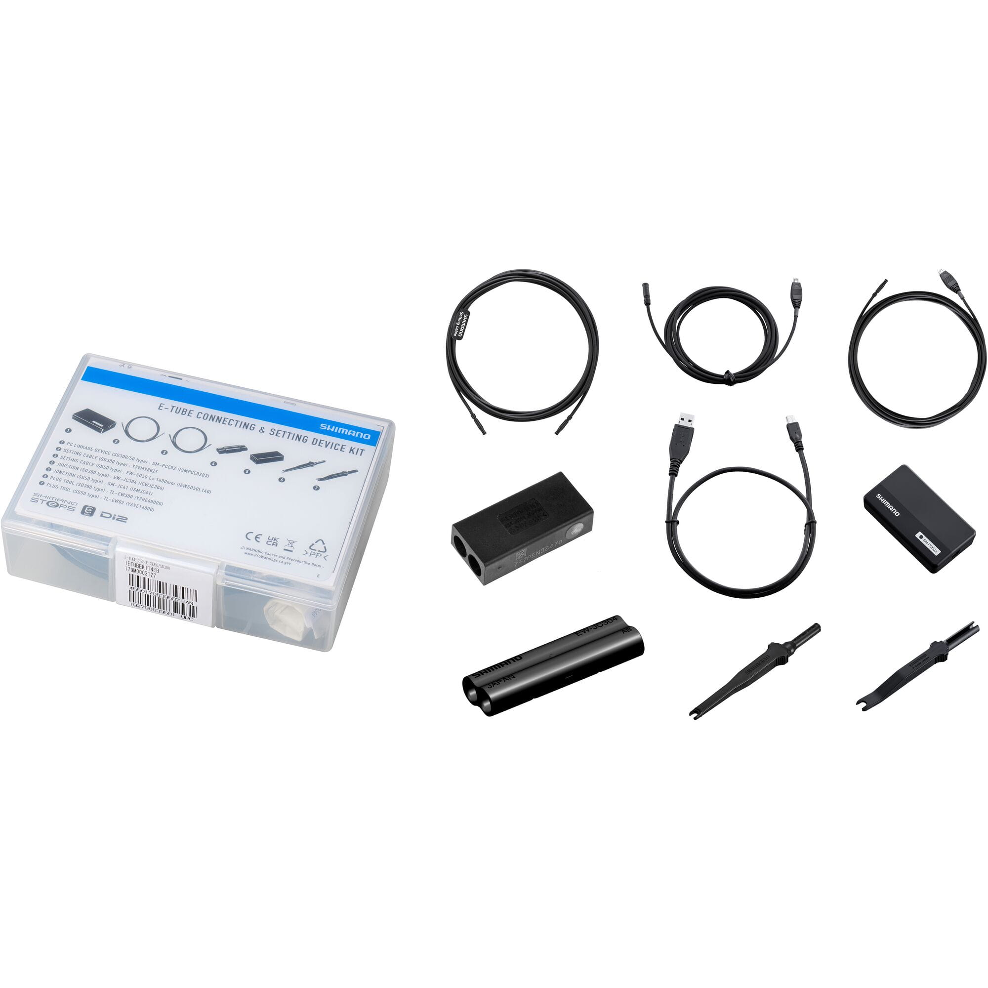 Shimano Non | Power2CycleSeries Di2 PCE02 PC interface complete kit for E | Power2Cycletube Di2, SD50 and SD300