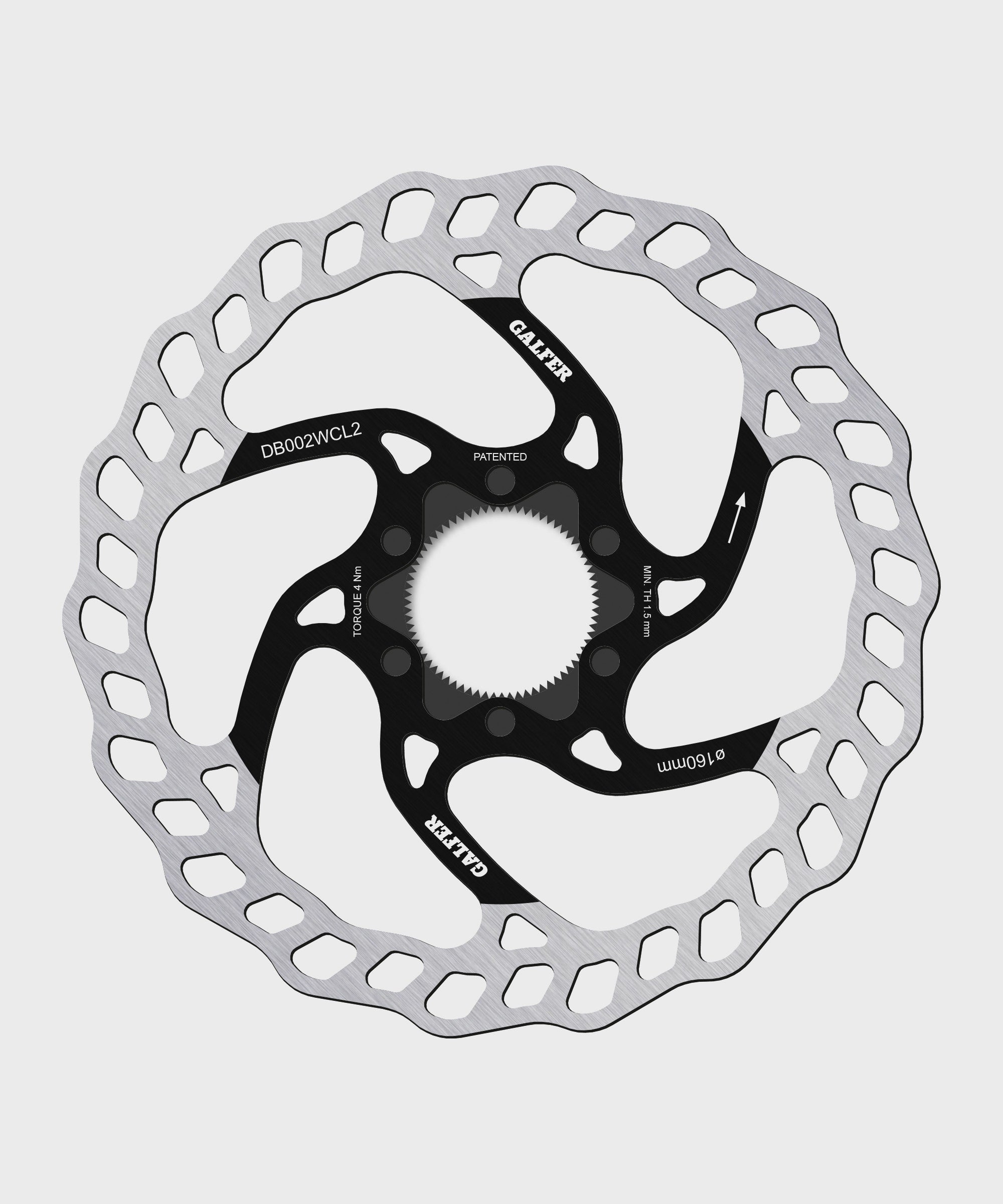 Galfer Wave Disc Rotor  | Power2Cycle Centerlock  | Power2Cycle