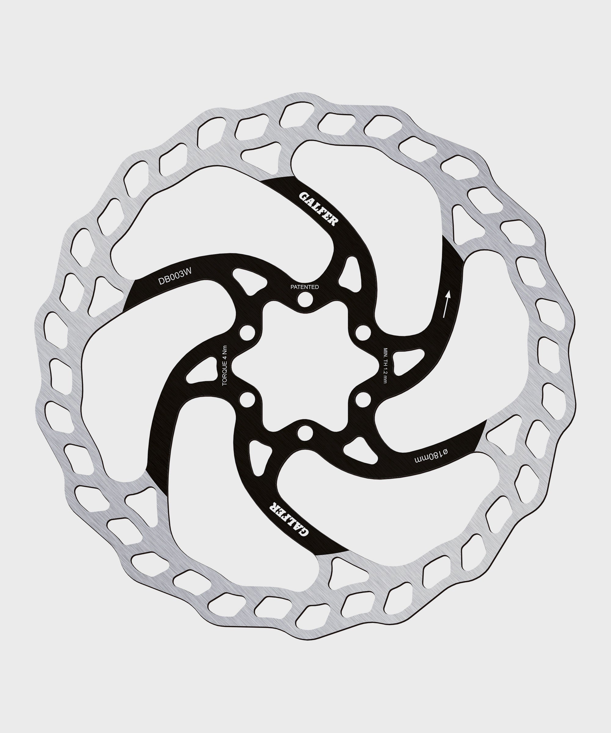 Galfer Wave Disc Rotor  | Power2Cycle 6 Bolt  | Power2Cycle