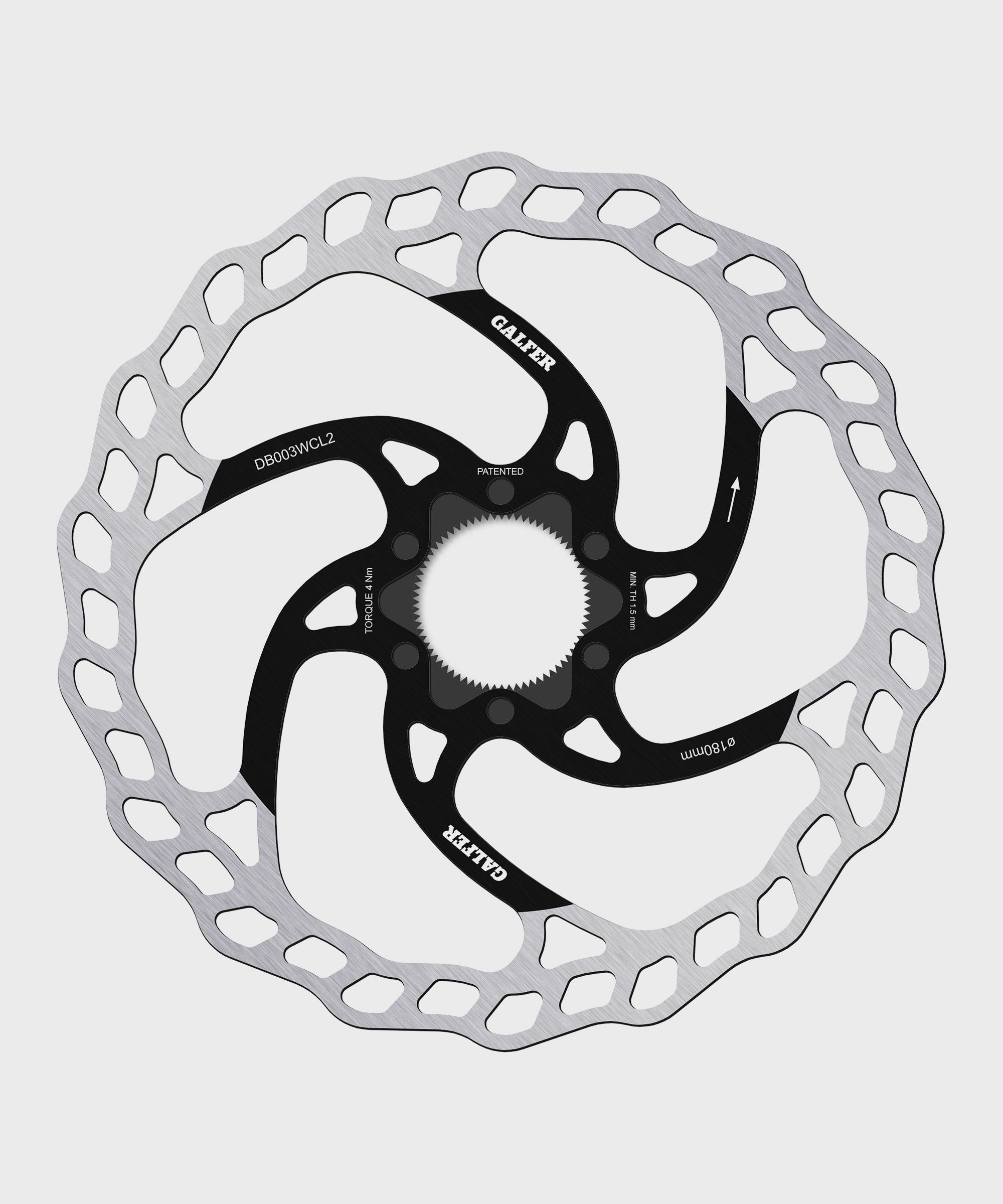 Galfer Wave Disc Rotor  | Power2Cycle Centerlock  | Power2Cycle