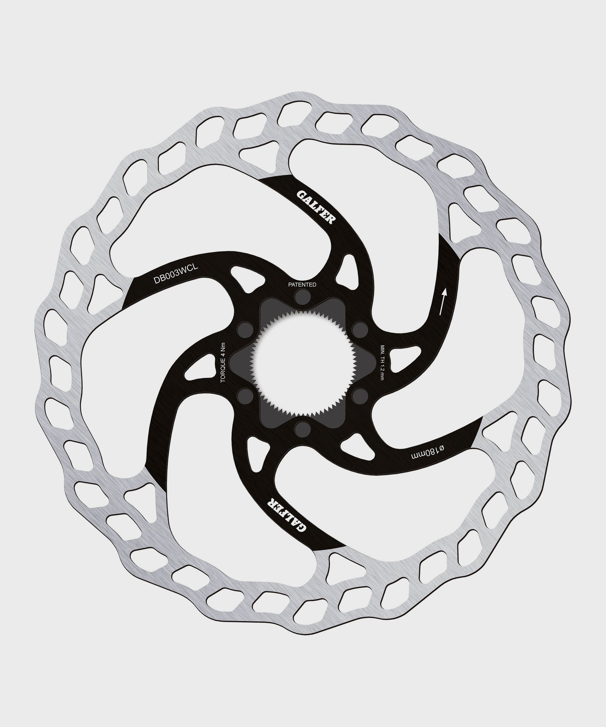 Galfer Wave Disc Rotor  | Power2Cycle Centerlock  | Power2Cycle