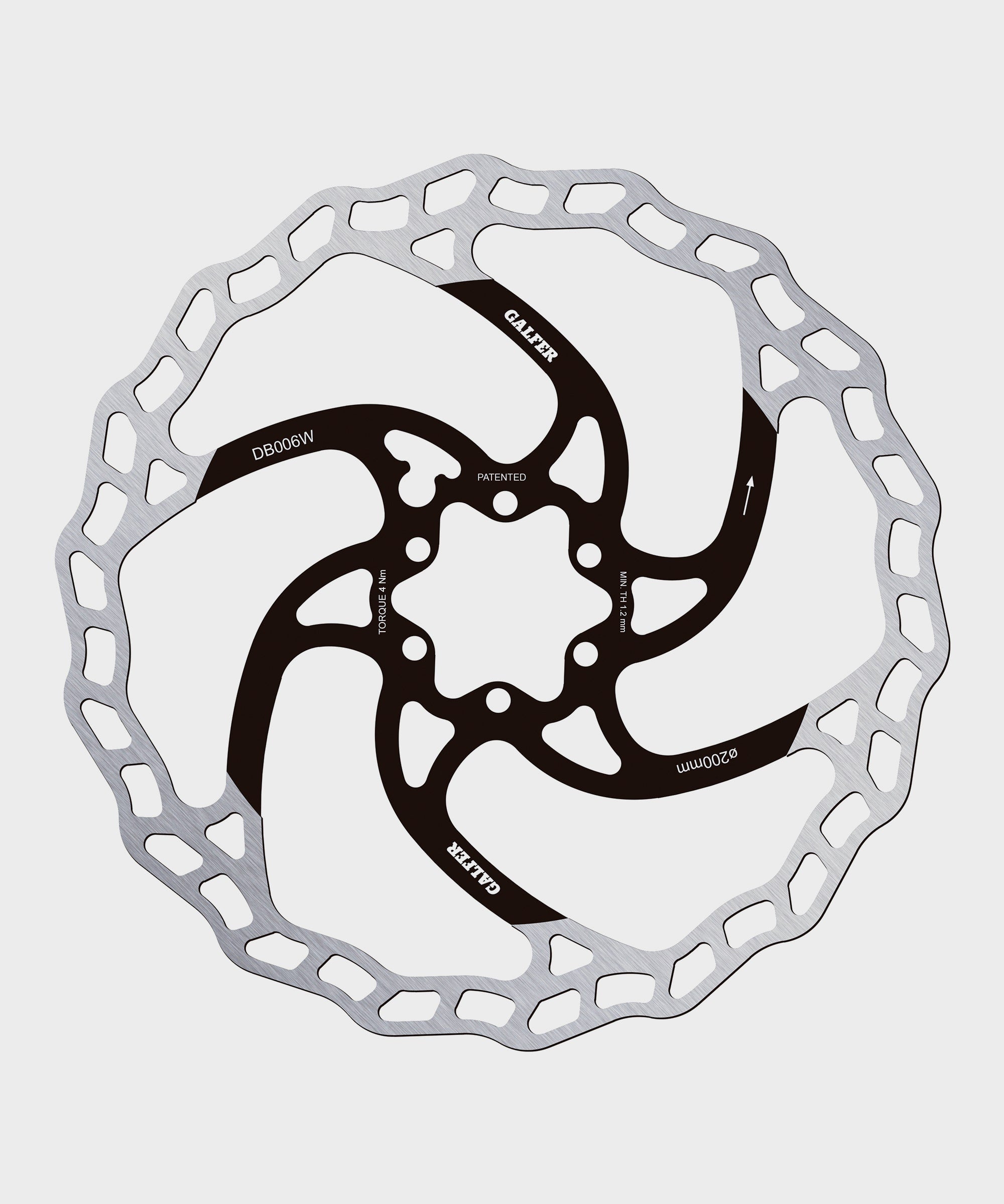 Galfer Wave Disc Rotor  | Power2Cycle 6 Bolt  | Power2Cycle