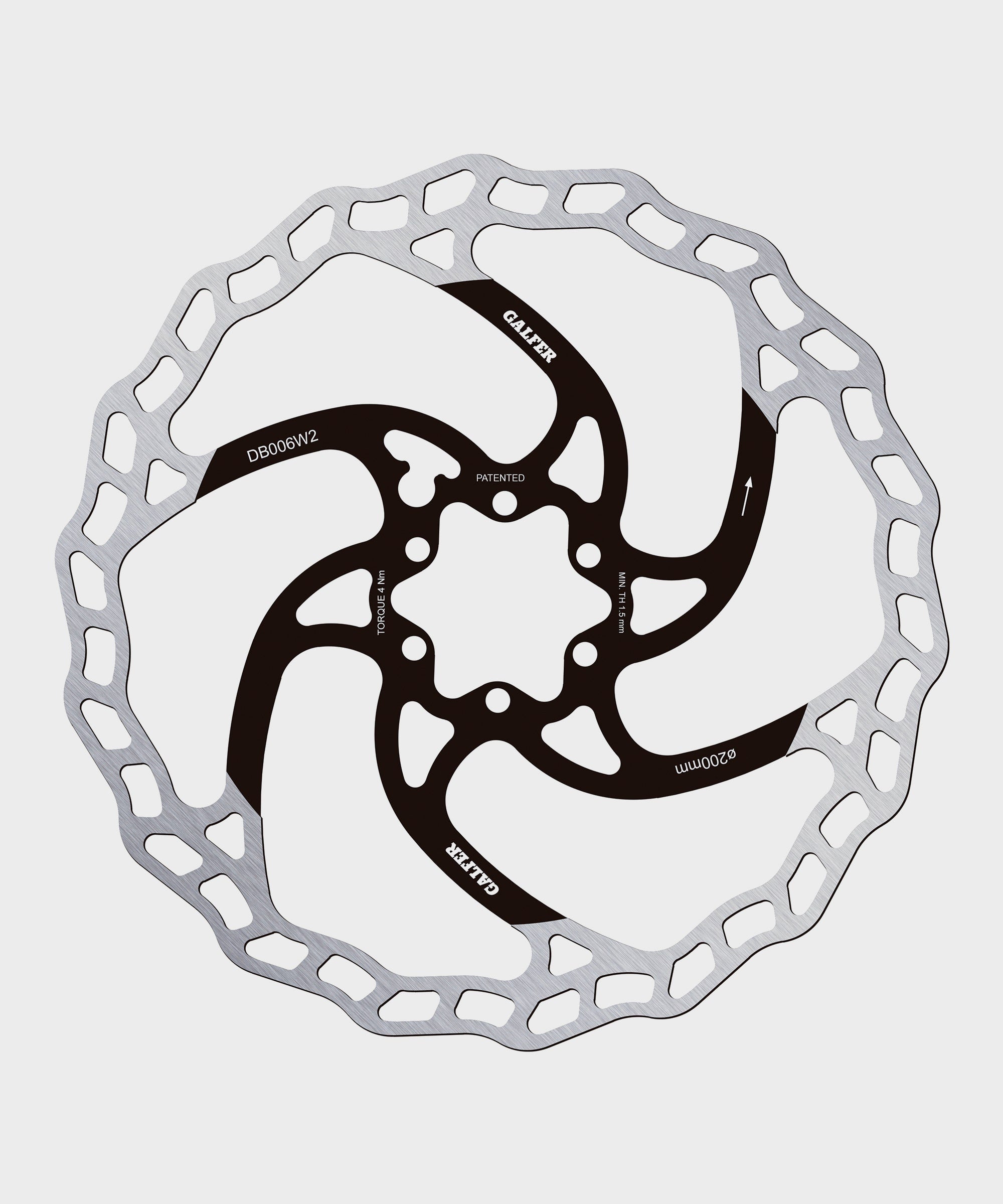 Galfer Wave Disc Rotor  | Power2Cycle 6 Bolt  | Power2Cycle