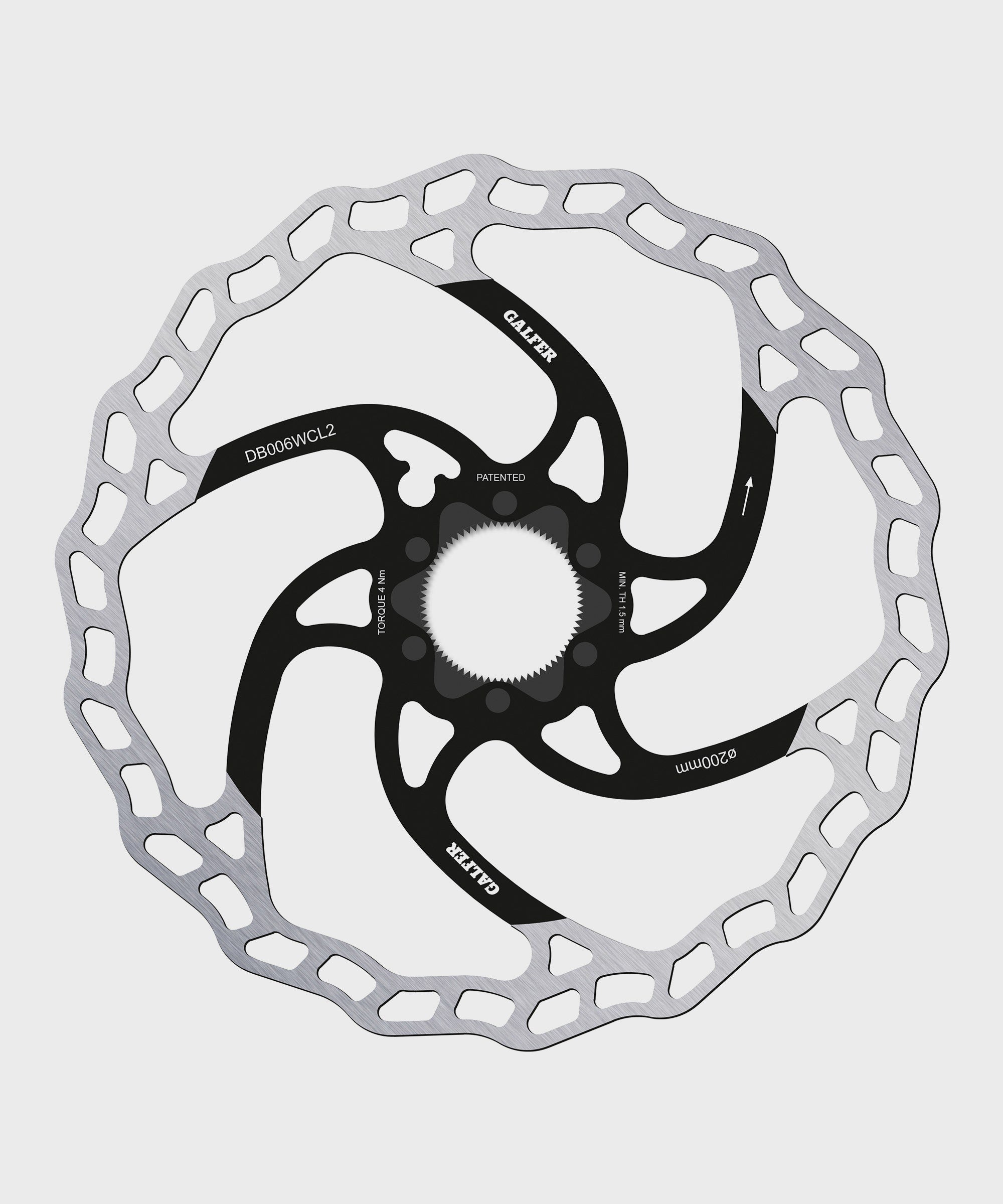 Galfer Wave Disc Rotor  | Power2Cycle Centerlock  | Power2Cycle