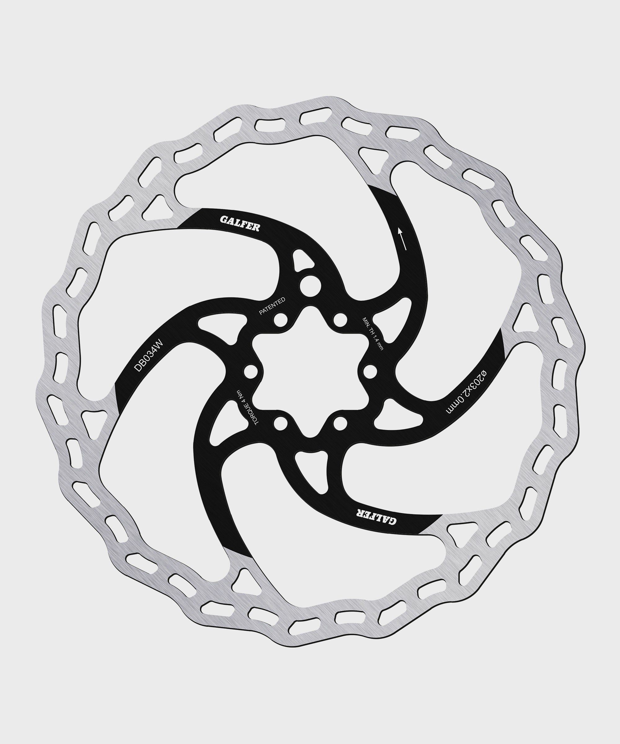 Galfer Wave Disc Rotor  | Power2Cycle 6 Bolt  | Power2Cycle