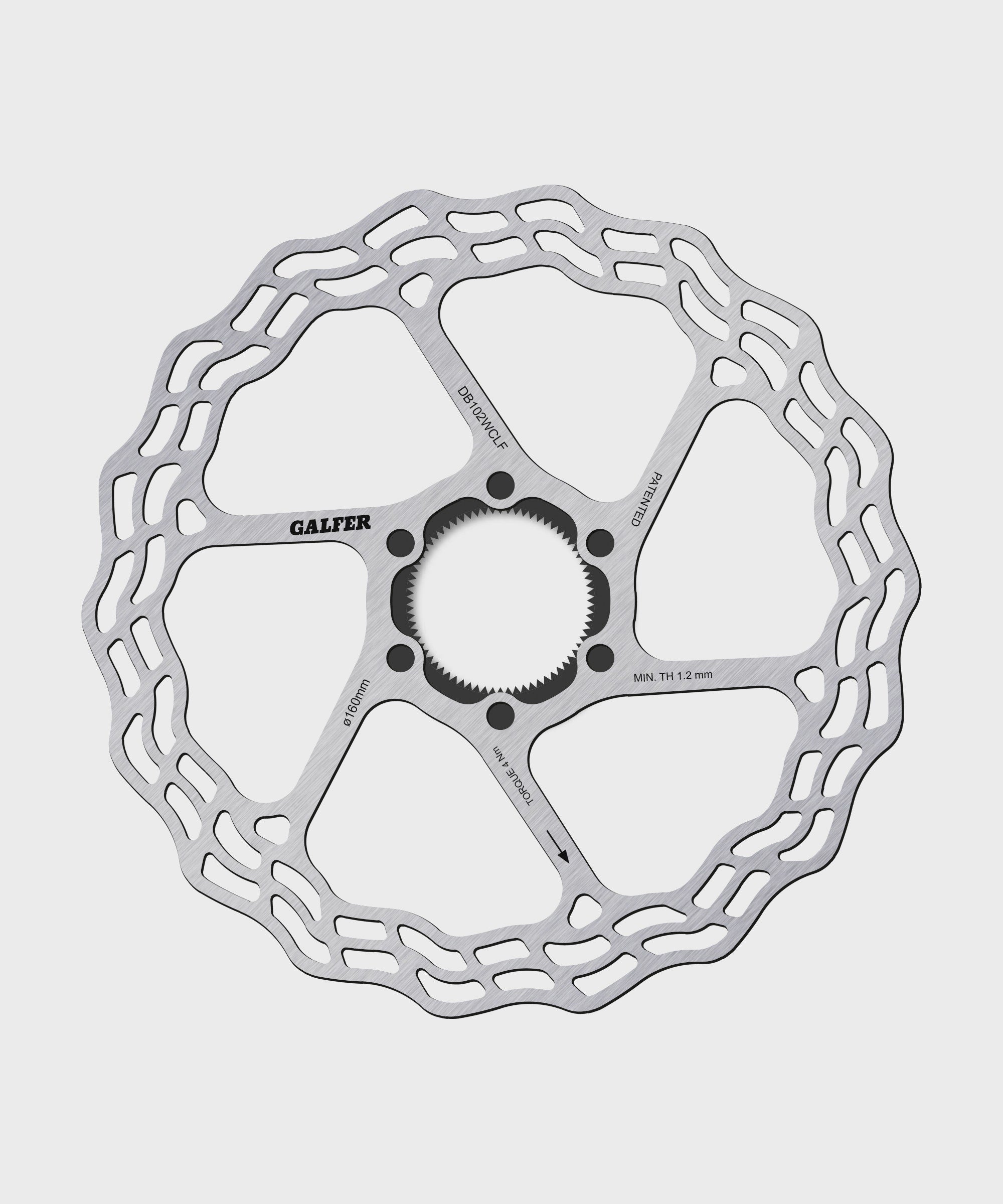 Galfer Wave Road Disc Rotor  | Power2Cycle Centerlock Fulcrum  | Power2Cycle 160 x 1.8mm