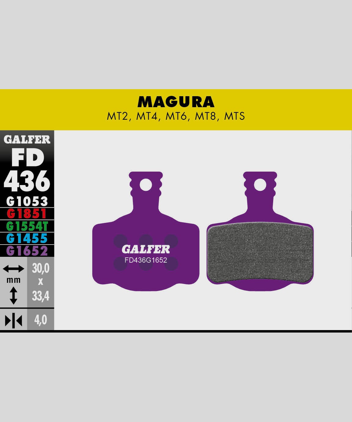 Galfer E | Power2CycleBike Disc Brake Pad  | Power2Cycle 30 Sets  | Power2Cycle