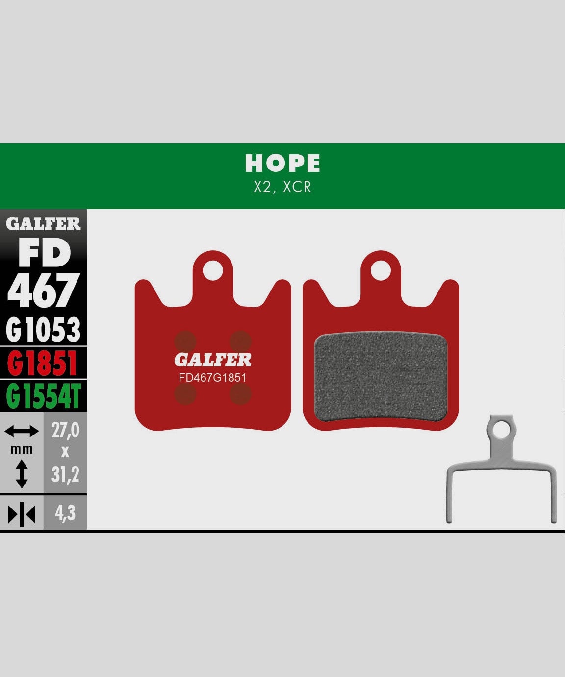 Galfer Advanced Bike Disc Brake Pad  | Power2Cycle