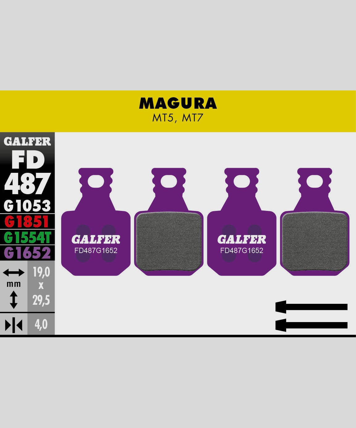 Galfer E | Power2CycleBike Disc Brake Pad  | Power2Cycle 30 Sets  | Power2Cycle