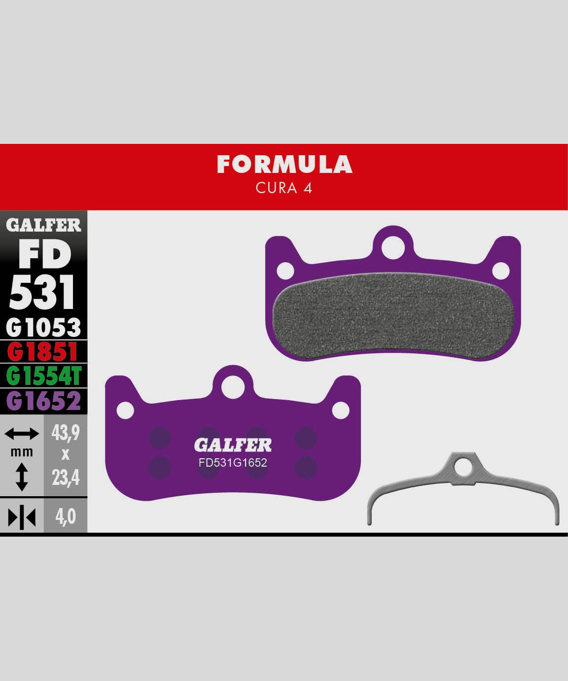 Galfer E | Power2CycleBike Disc Brake Pad  | Power2Cycle