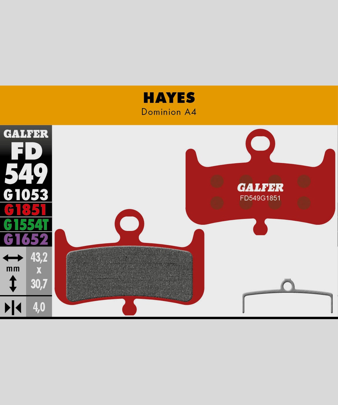 Galfer Advanced Bike Disc Brake Pad  | Power2Cycle