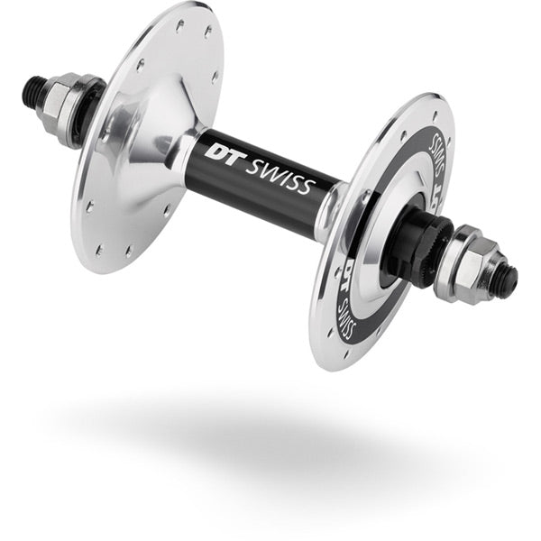 DT Swiss Track front hub, 100 mm bolt on, 20 hole silver