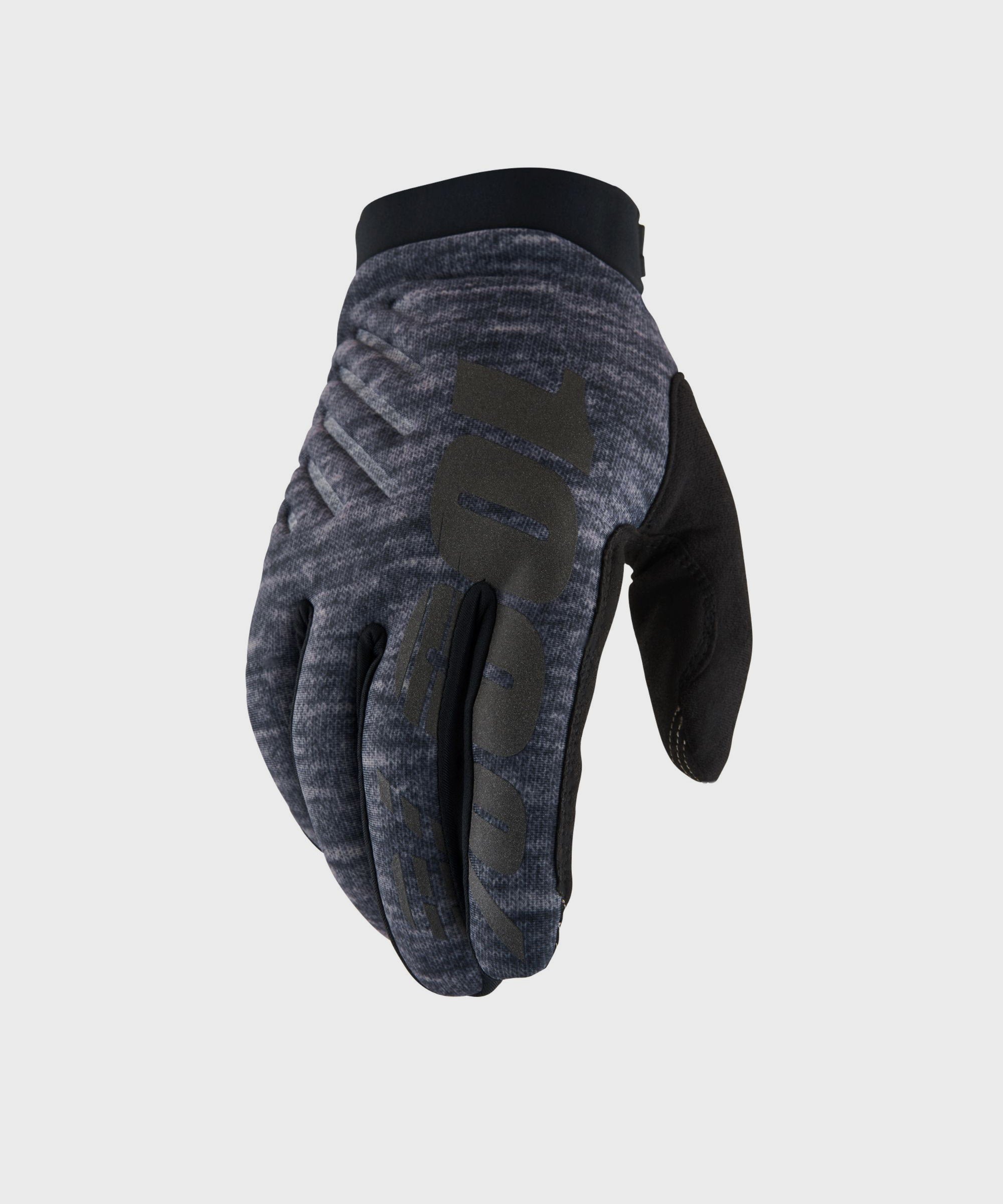100% Brisker Cold Weather Glove Heather Grey XL