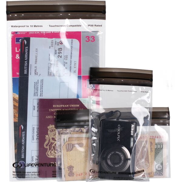 Lifeventure DriStore Waterproof LocTop bags  | Power2Cycle For Valuables