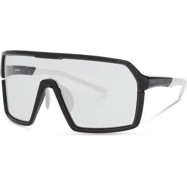 Madison Eyewear Crypto Gloss Black Sunglasses  | Power2Cycle Clear Lens