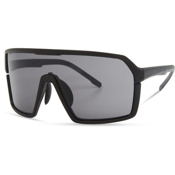 Madison Eyewear Crypto Matt Black Sunglasses  | Power2Cycle Black Mirror Lens