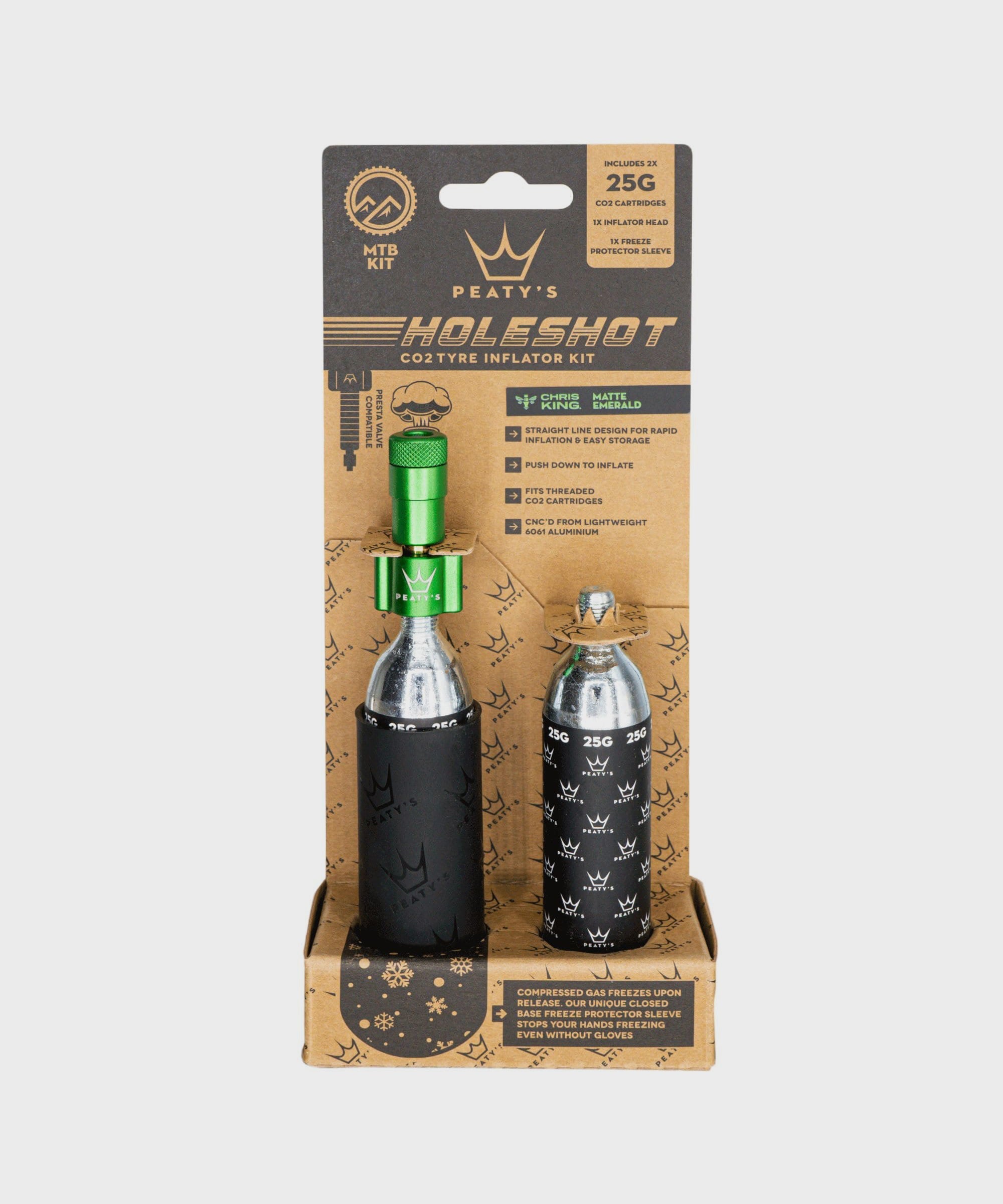 Peaty's Holeshot CO2 Tyre Inflator  | Power2Cycle MTB (25g)