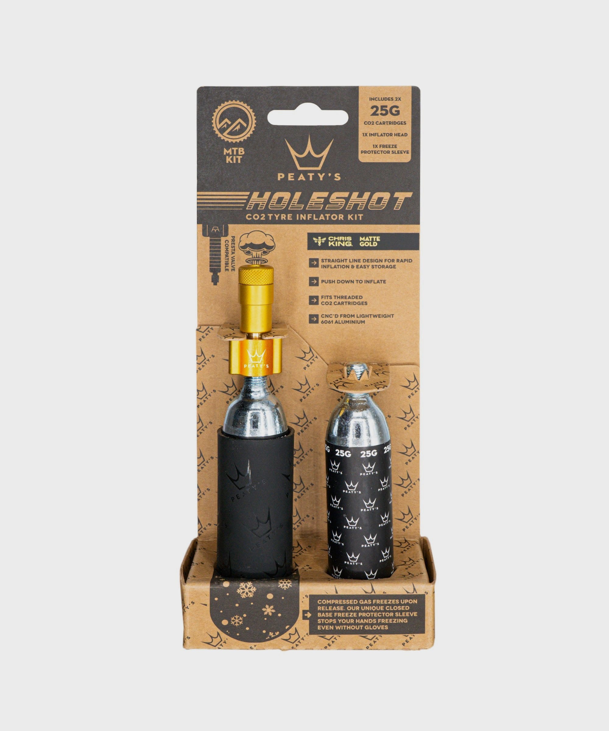 Peaty's Holeshot CO2 Tyre Inflator  | Power2Cycle MTB (25g)