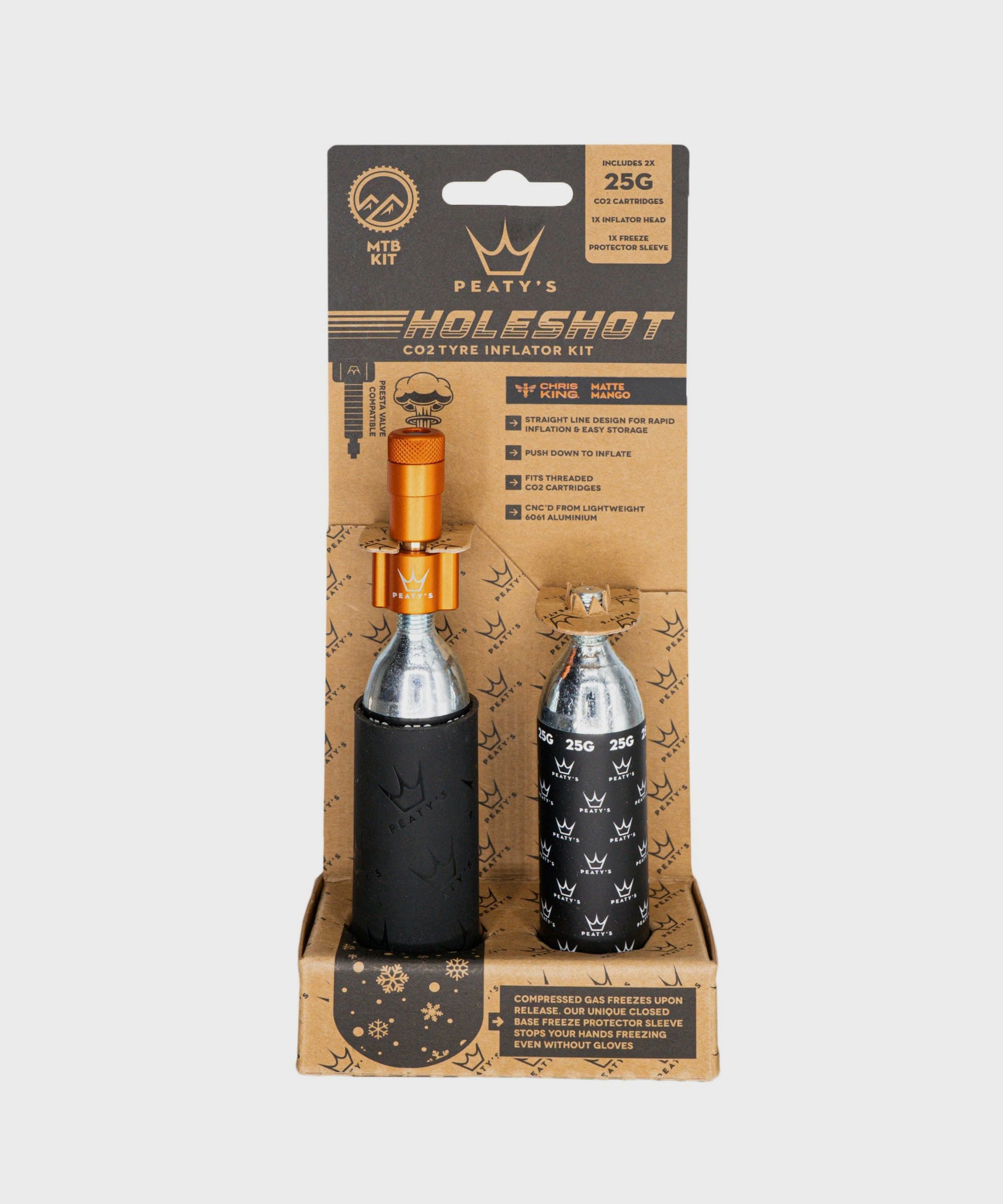 Peaty's Holeshot CO2 Tyre Inflator  | Power2Cycle MTB (25g)