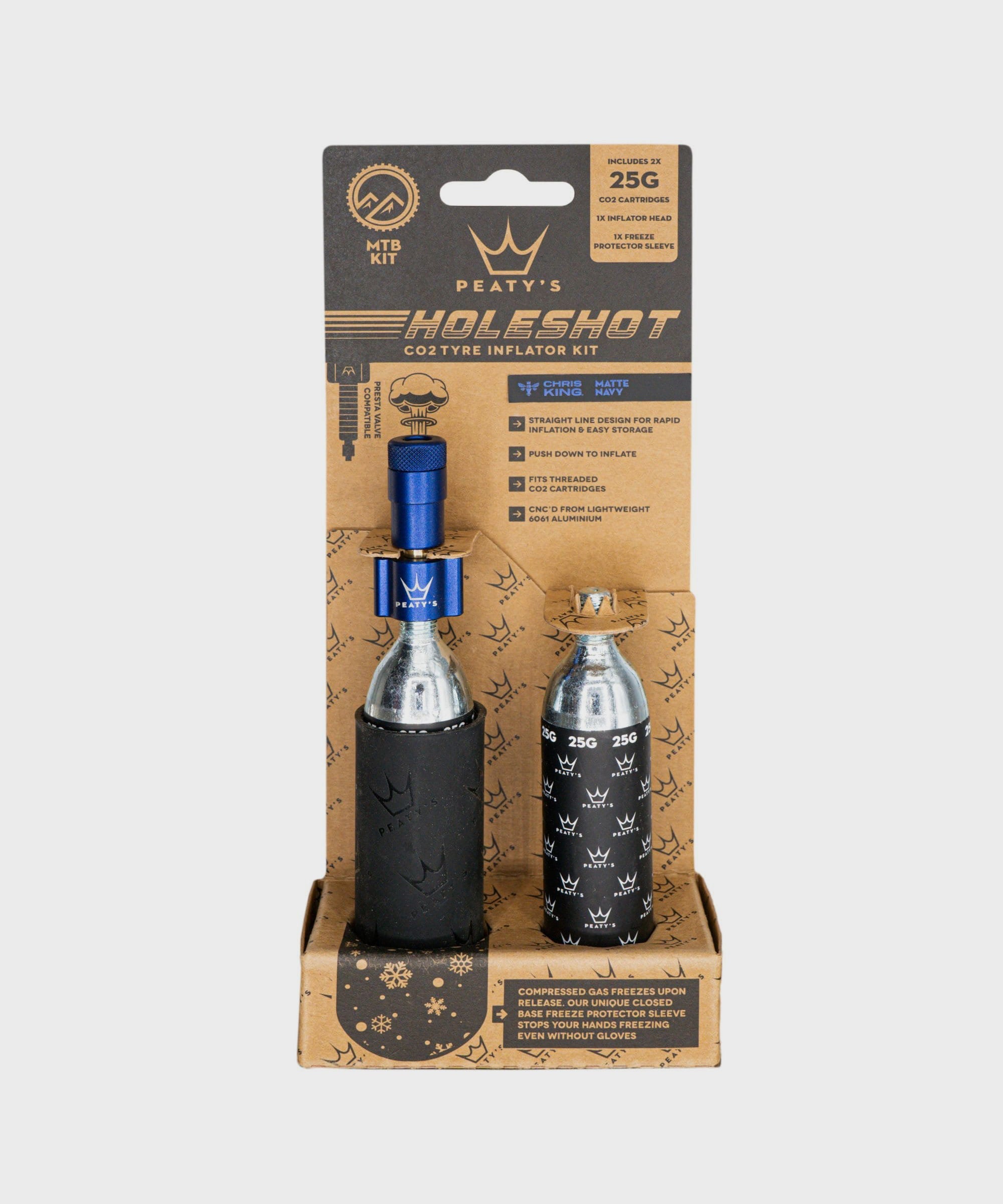Peaty's Holeshot CO2 Tyre Inflator  | Power2Cycle MTB (25g)