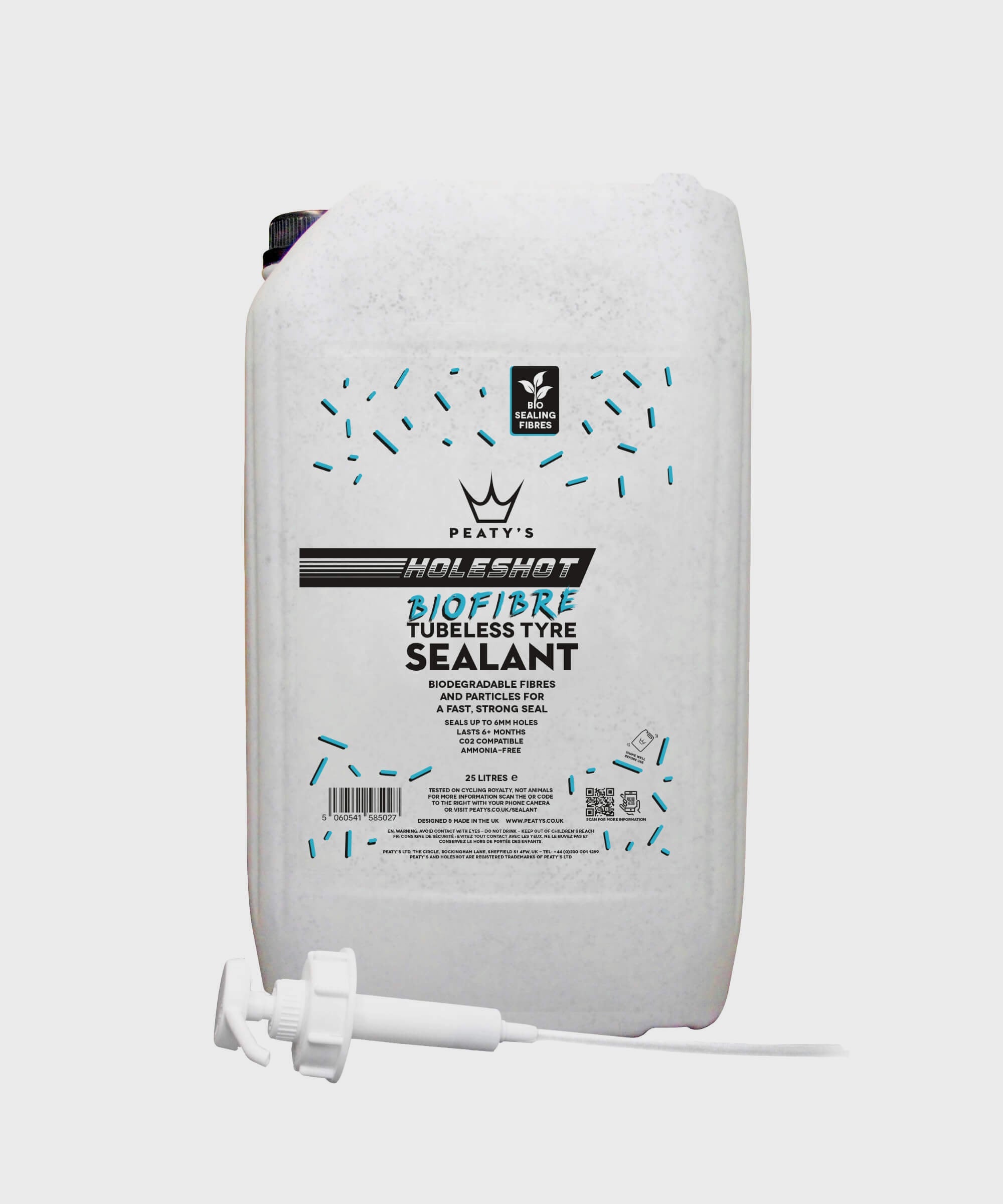 Peaty's Holeshot BioFibre Tubeless Tyre Sealant