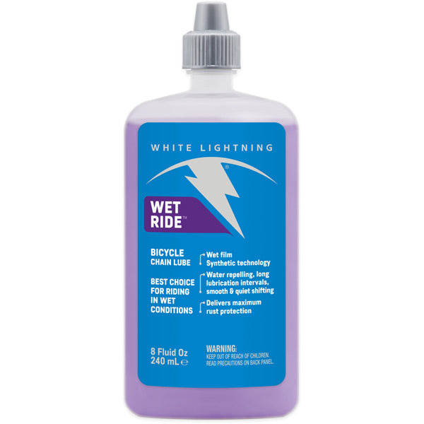 White Lightning Wet Ride  | Power2Cycle Chain Lube  | Power2Cycle 8oz / 240ml