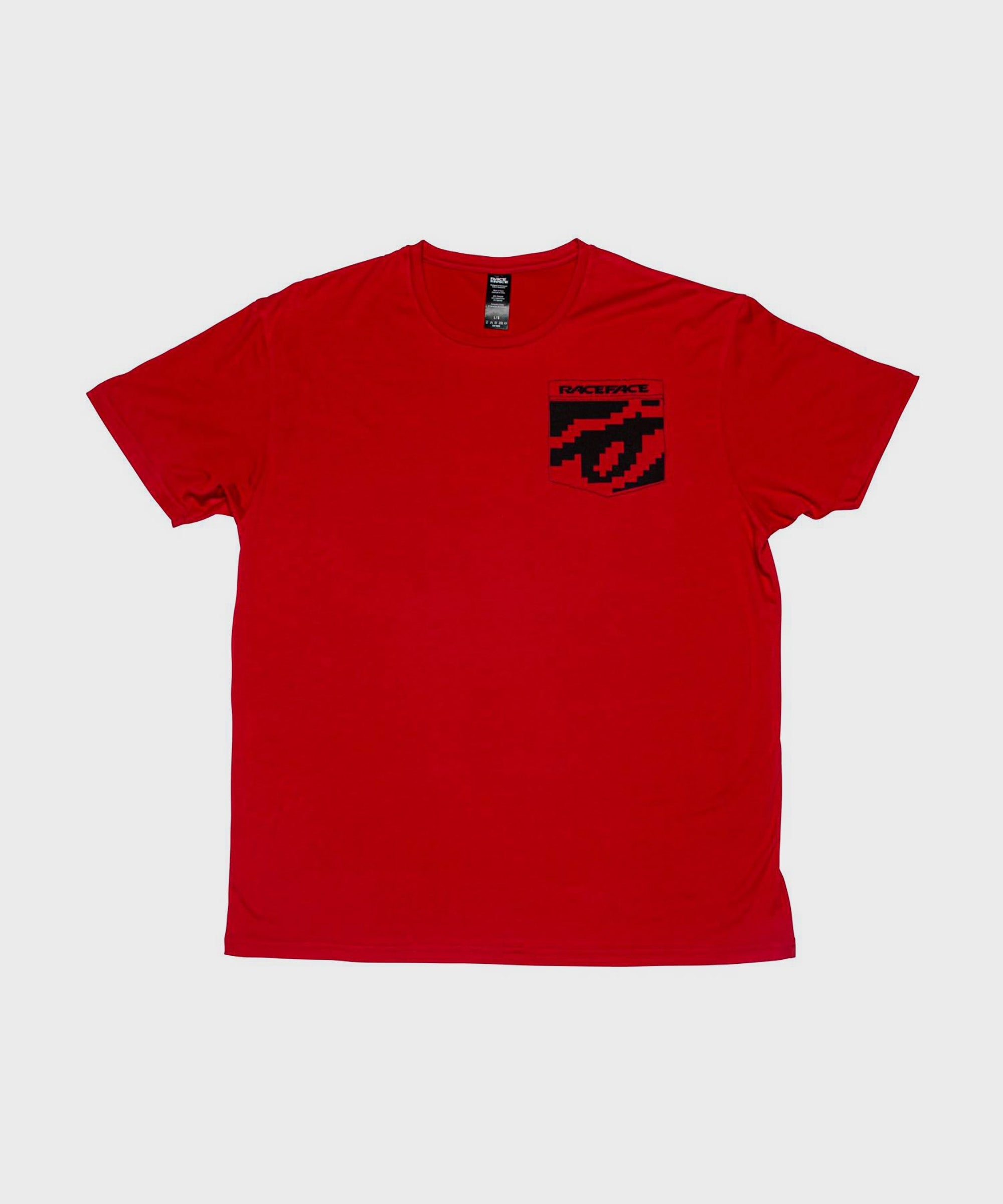 Race Face 8 Bit Pocket Short Sleeve T | Power2CycleShirt 2020 Red