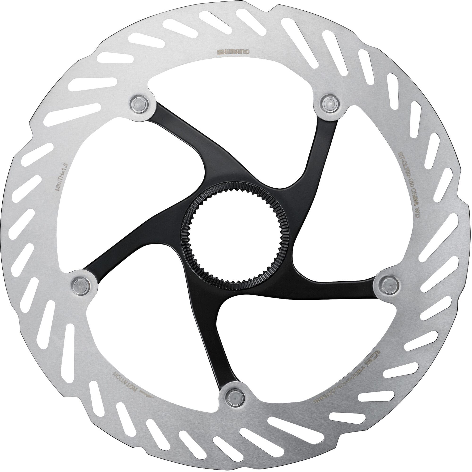 Shimano CL700 Ice Tech rotor with external lockring, 180 mm