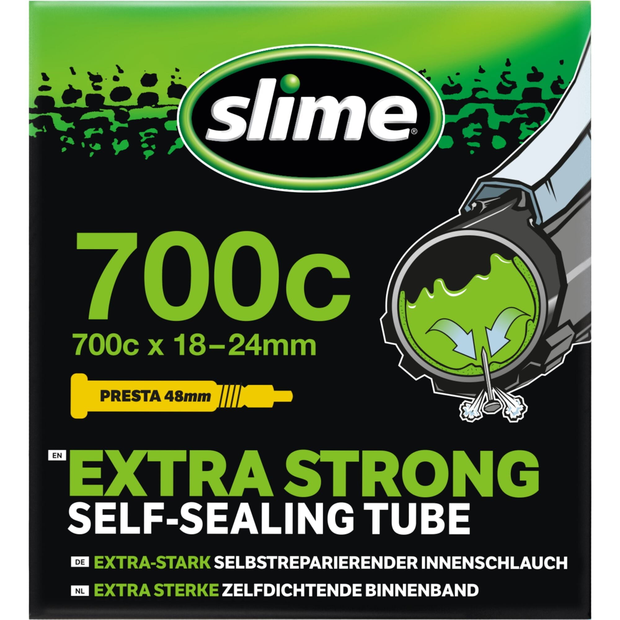 Slime Smart Tube  | Power2Cycle 700 x 18 | Power2Cycle24c  | Power2Cycle Presta Valve