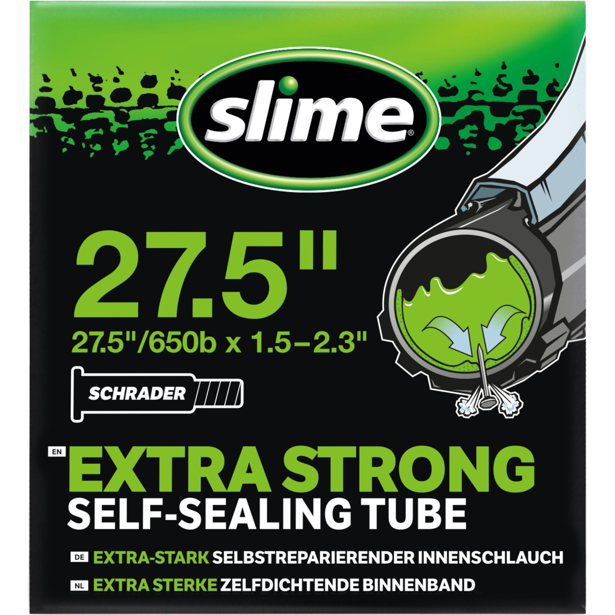 Slime Smart Tube  | Power2Cycle 27.5 x 1.50 | Power2Cycle2.30 inch  | Power2Cycle Schrader Valve