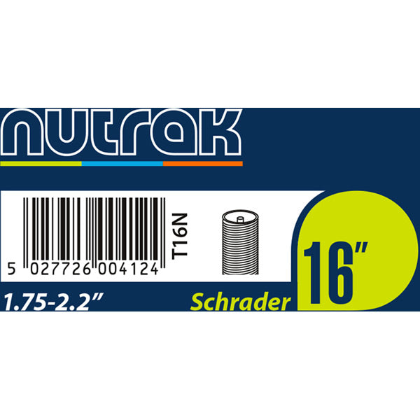 Nutrak 10 1/2 x 1 7/8 inch (270 x 47 | Power2Cycle203) Schrader inner tube with 45 degree valve