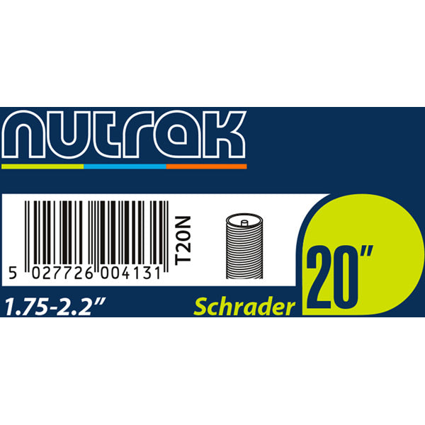 Nutrak 10 1/2 x 1 7/8 inch (270 x 47 | Power2Cycle203) Schrader inner tube with 45 degree valve
