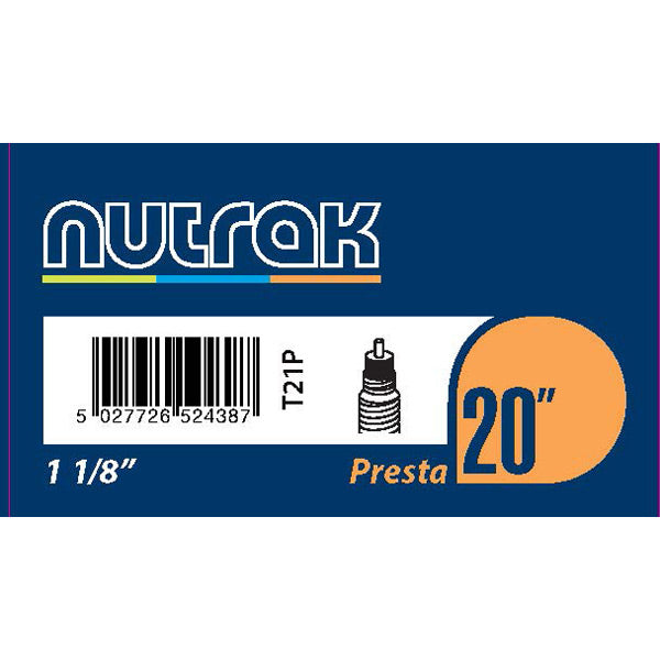 Nutrak 10 1/2 x 1 7/8 inch (270 x 47 | Power2Cycle203) Schrader inner tube with 45 degree valve