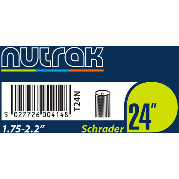 Nutrak 10 1/2 x 1 7/8 inch (270 x 47 | Power2Cycle203) Schrader inner tube with 45 degree valve
