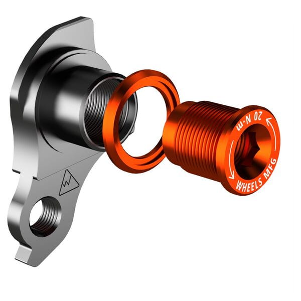 Wheels Manufacturing Replaceable Derailleur Hanger / Dropout 404 | Power2Cycle3  | Power2Cycle Orange Bolt  | Power2Cycle UDH