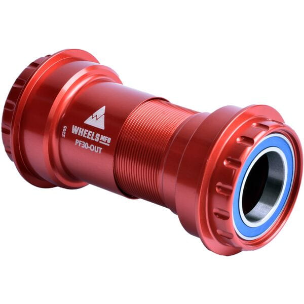 Wheels Manufacturing PF30 Outboard ABEC | Power2Cycle3 Bearings For 24mm Cranks  | Power2Cycle Red