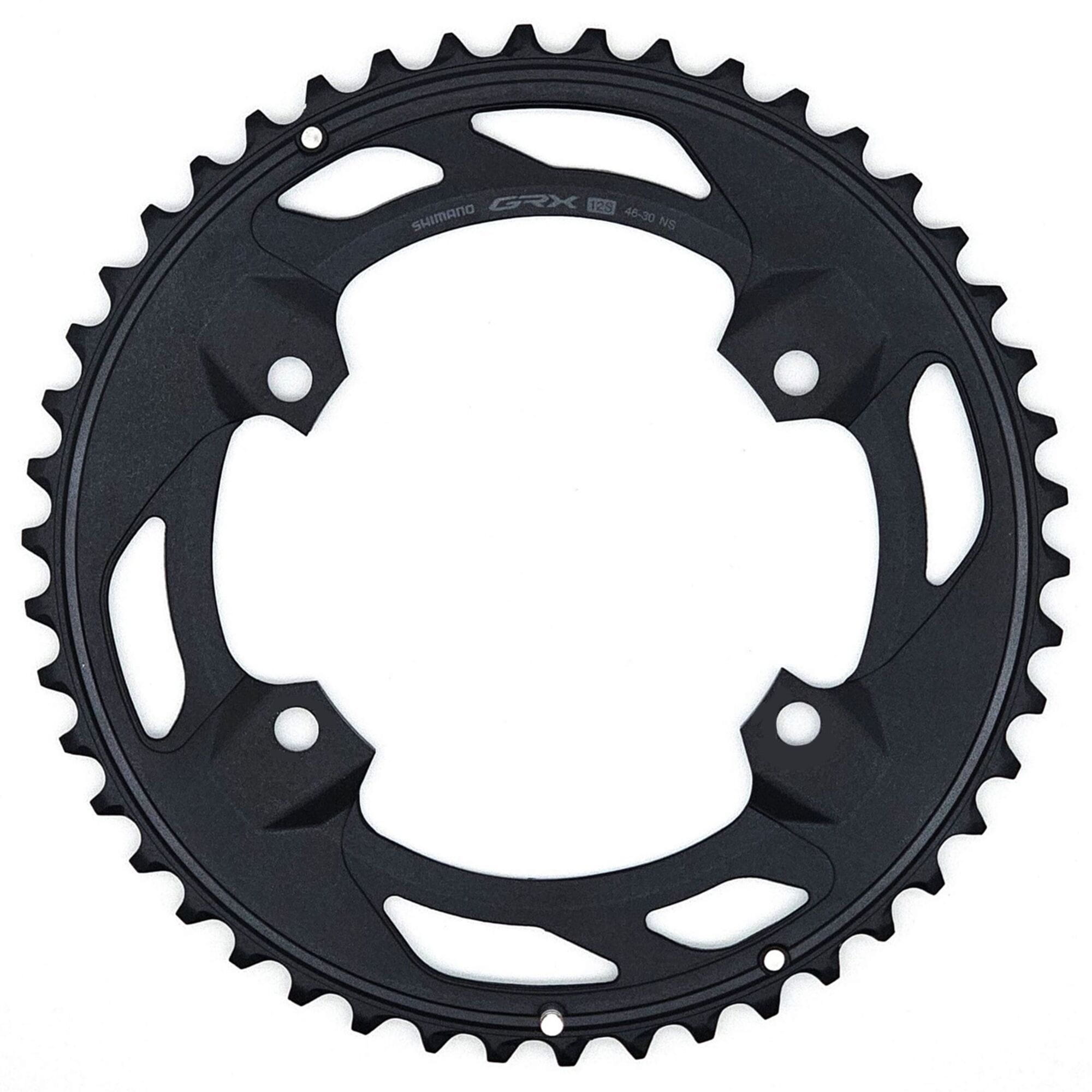 Shimano GRX 2 GRX 12 speed double outer chainring 46T | Power2CycleNS, for 46 | Power2Cycle30T