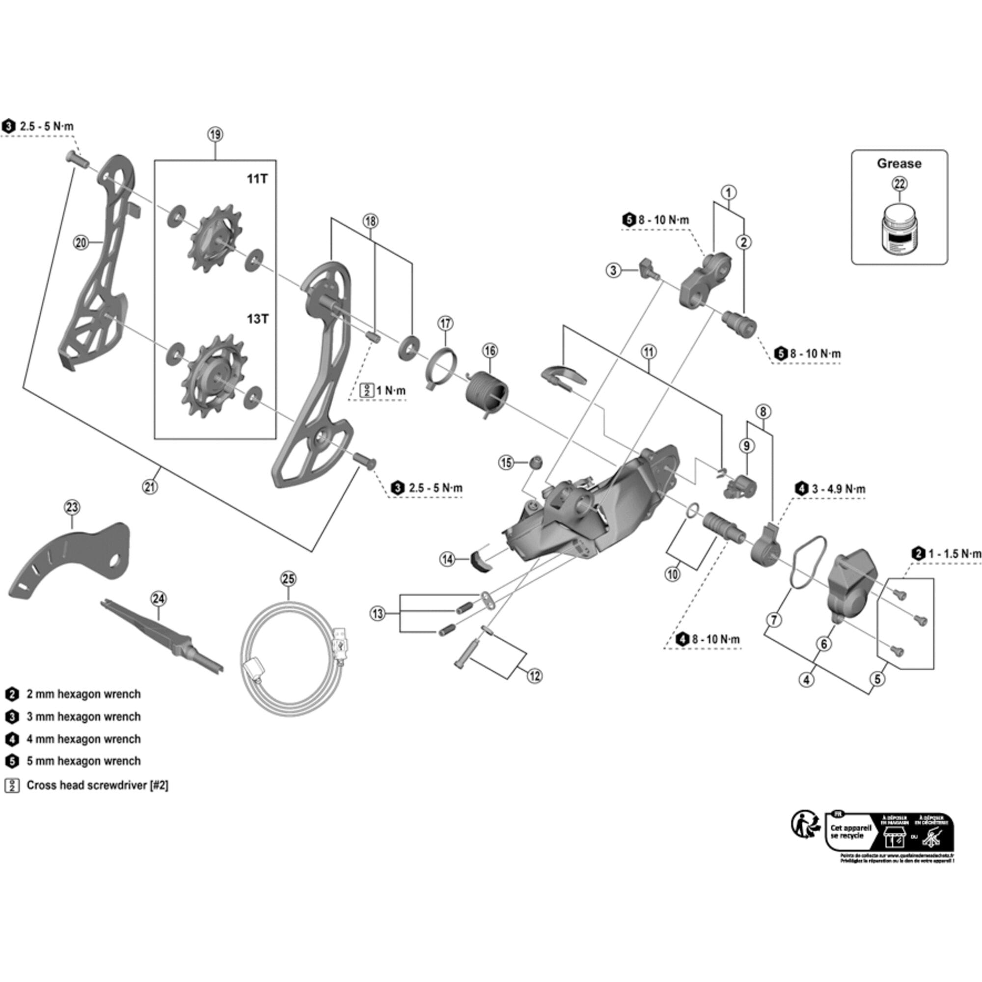 Shimano Spares RX825 outer plate assembly