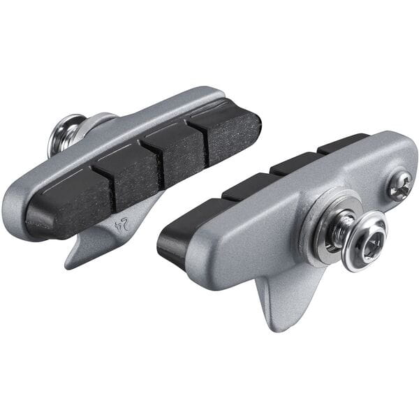 Shimano 105 R55C4 105 R7000 cartridge brake shoe calliper mount, alloy rim, silver, pair